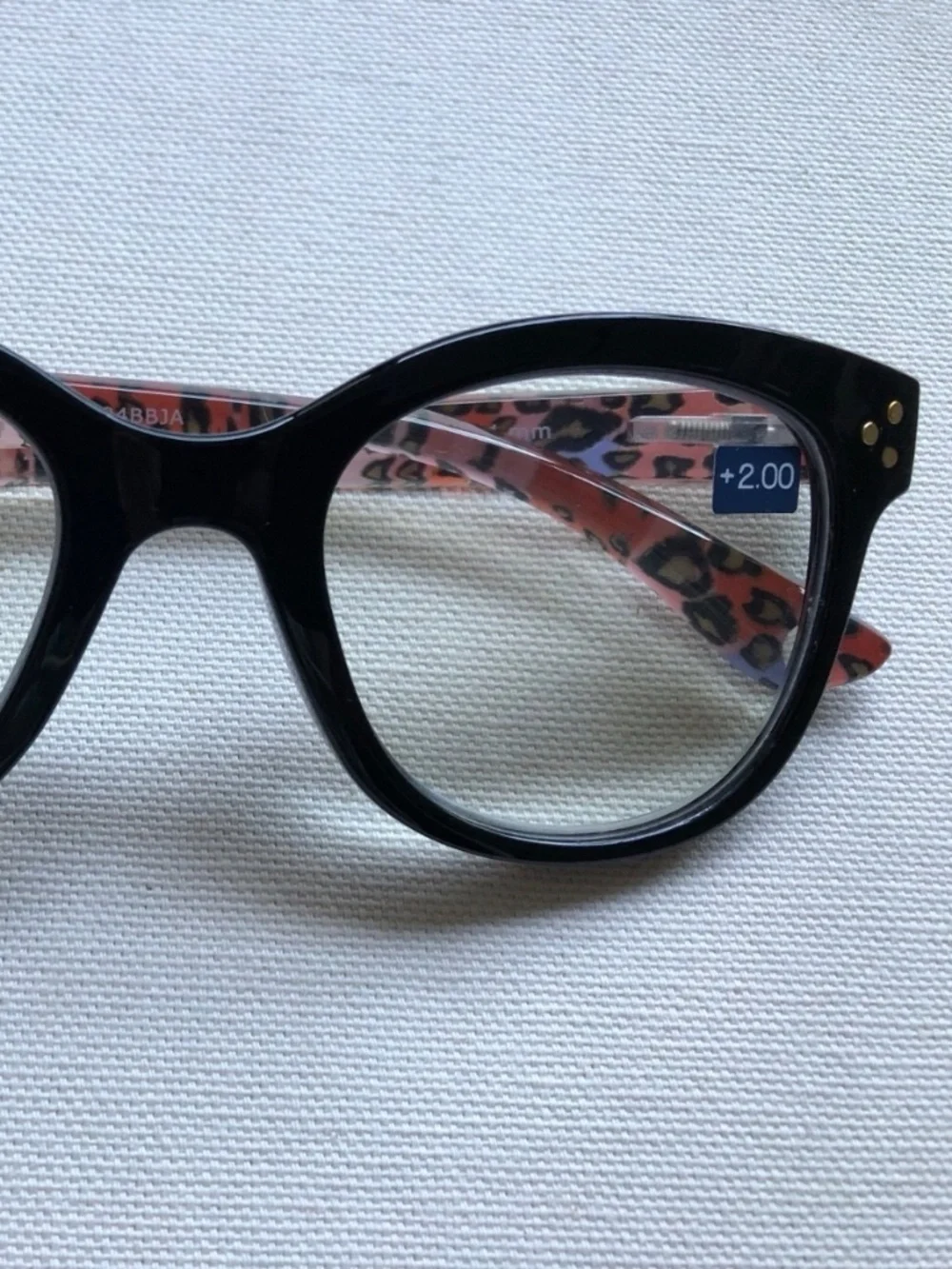NEW BLACK & Animal‎ Print PEEPERS BLUE LIGHT READING GLASSES +2.00